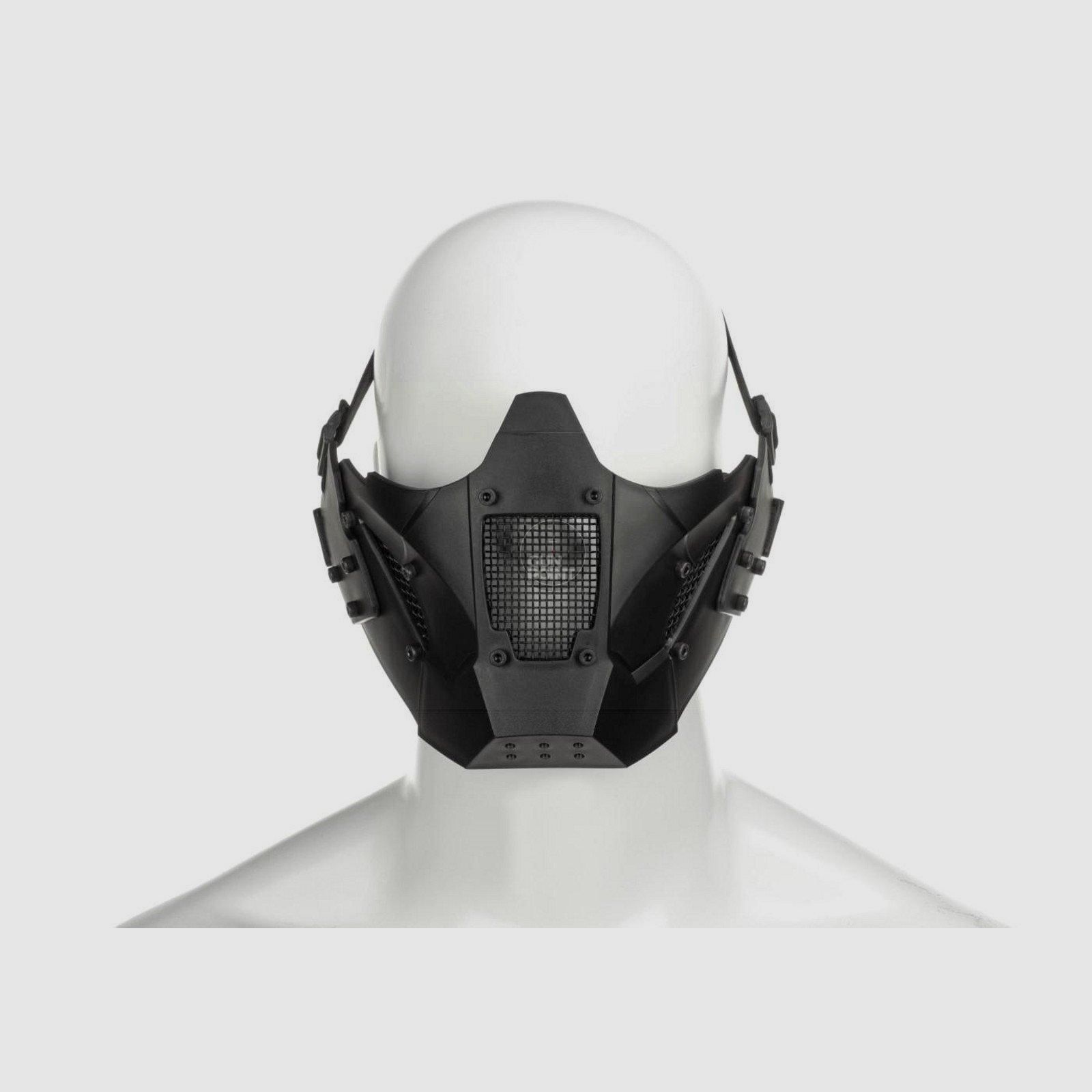 Pirate Arms Warrior Steel Half Face Mask-Schwarz