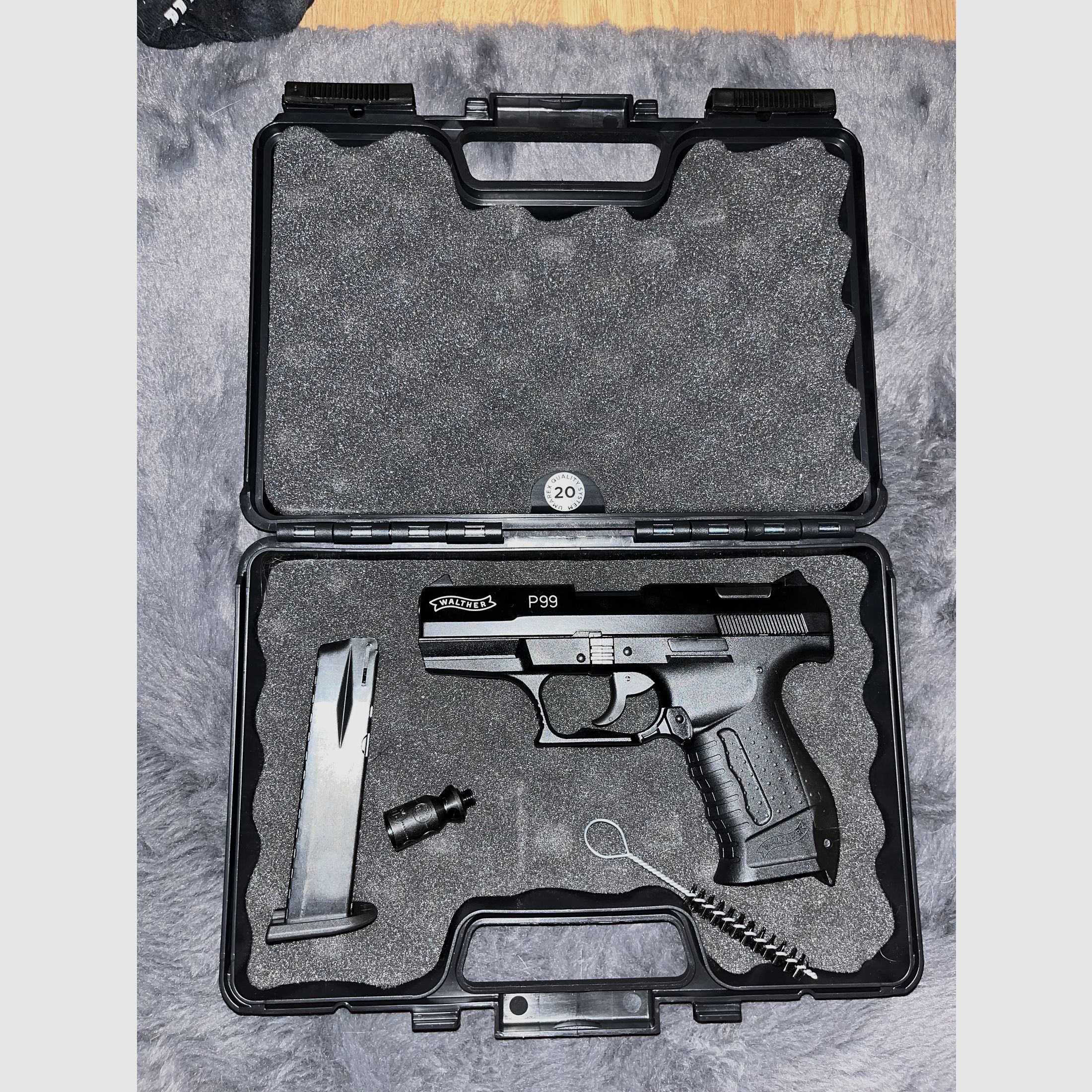 Walther P99 BLK 9mm P.A.K. 15R