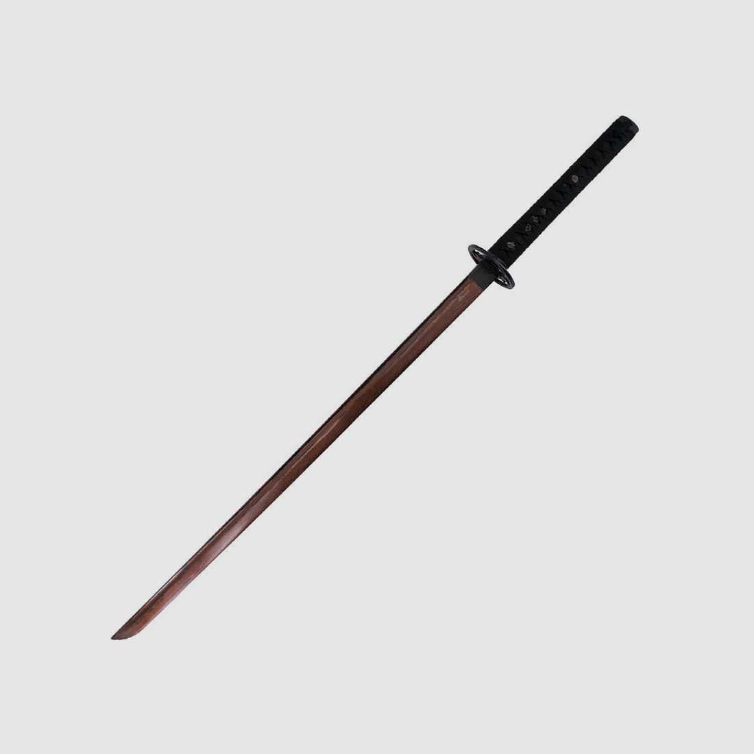 Katana blanc incluant une boîte en bois et une lame en damas sanguin, image 3 sur 6