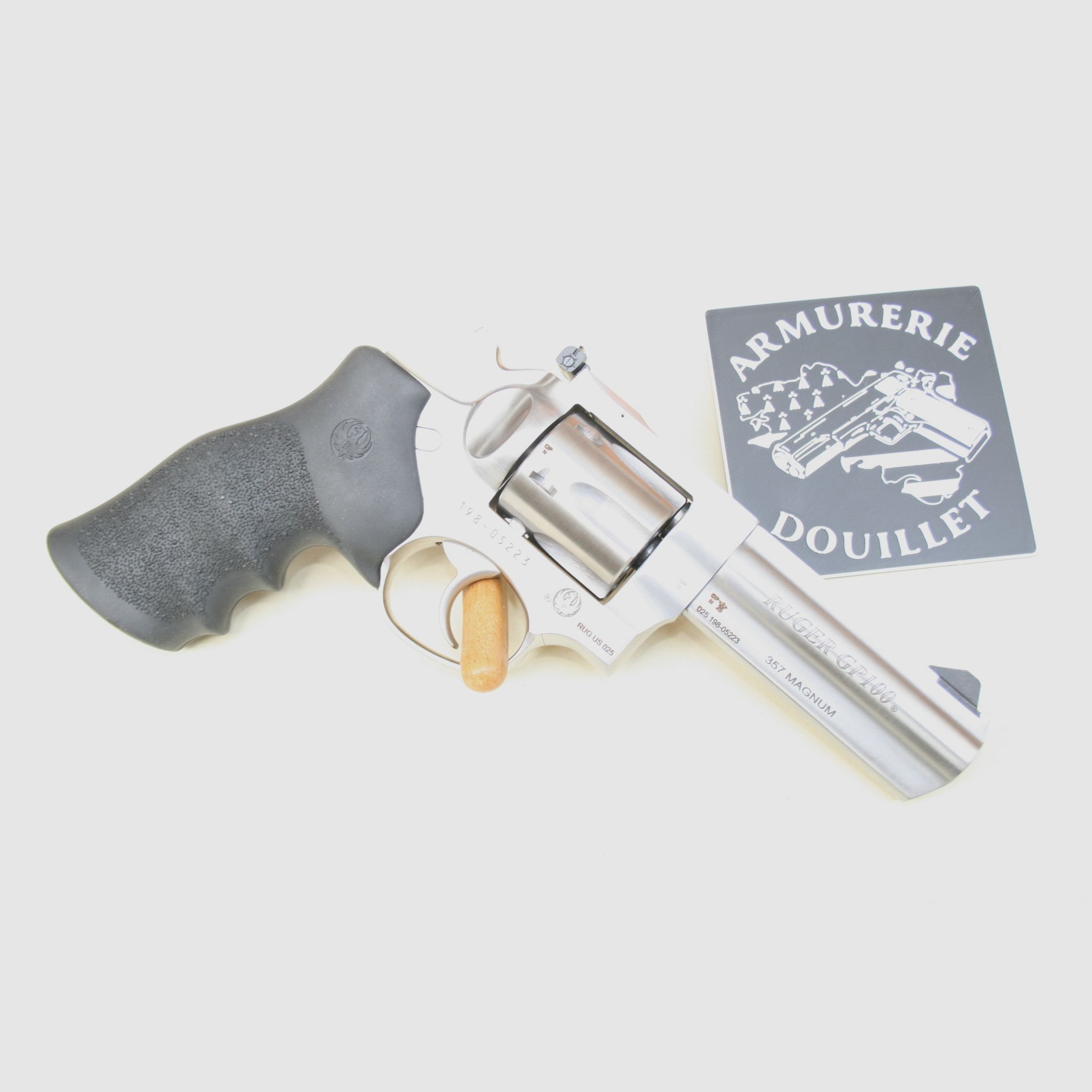 Revolver RUGER GP100 KGP141 .357MAG 4.20&Prime; Inox Visée réglable, image 1 sur 4