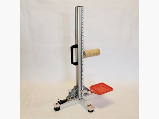 KGF Auflagestativ - Auflageständer Alu X-600-Ultimate klappbar mit Buchenholz-Auflage, Waage, Griff, Maßband + Munitionshalter