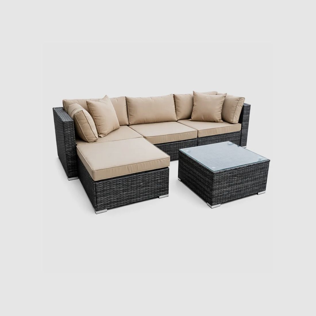 Modulo Set - Modular Outdoor Corner Sofa with Coffee Table, image 4 of 15