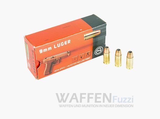 Geco 9mm Luger hollow point 115grs 50 shots