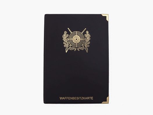 WBK Etui mit 2 extra Fächer Motiv Zielscheibe - Schwarz