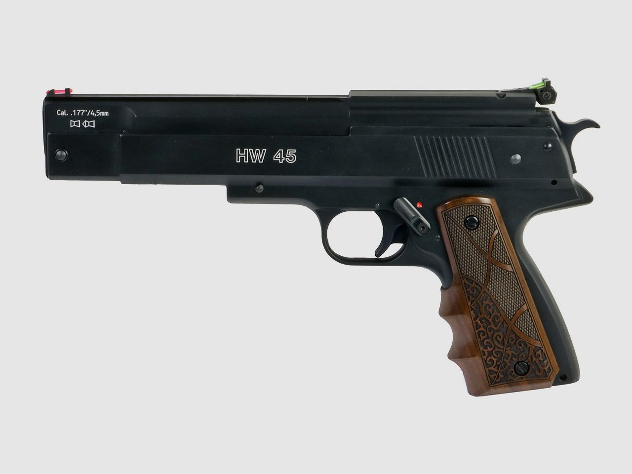 Combat Holzgriffschalen fĂĽr Luftpistole Weihrauch HW45, Fischhaut - Ornamente