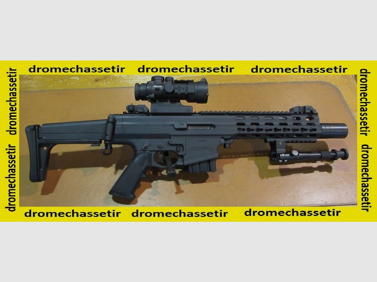 Robinson Armament XCR-L Micro, canna da 7,5", Nero, ottica Burris 5×36, come nuovo