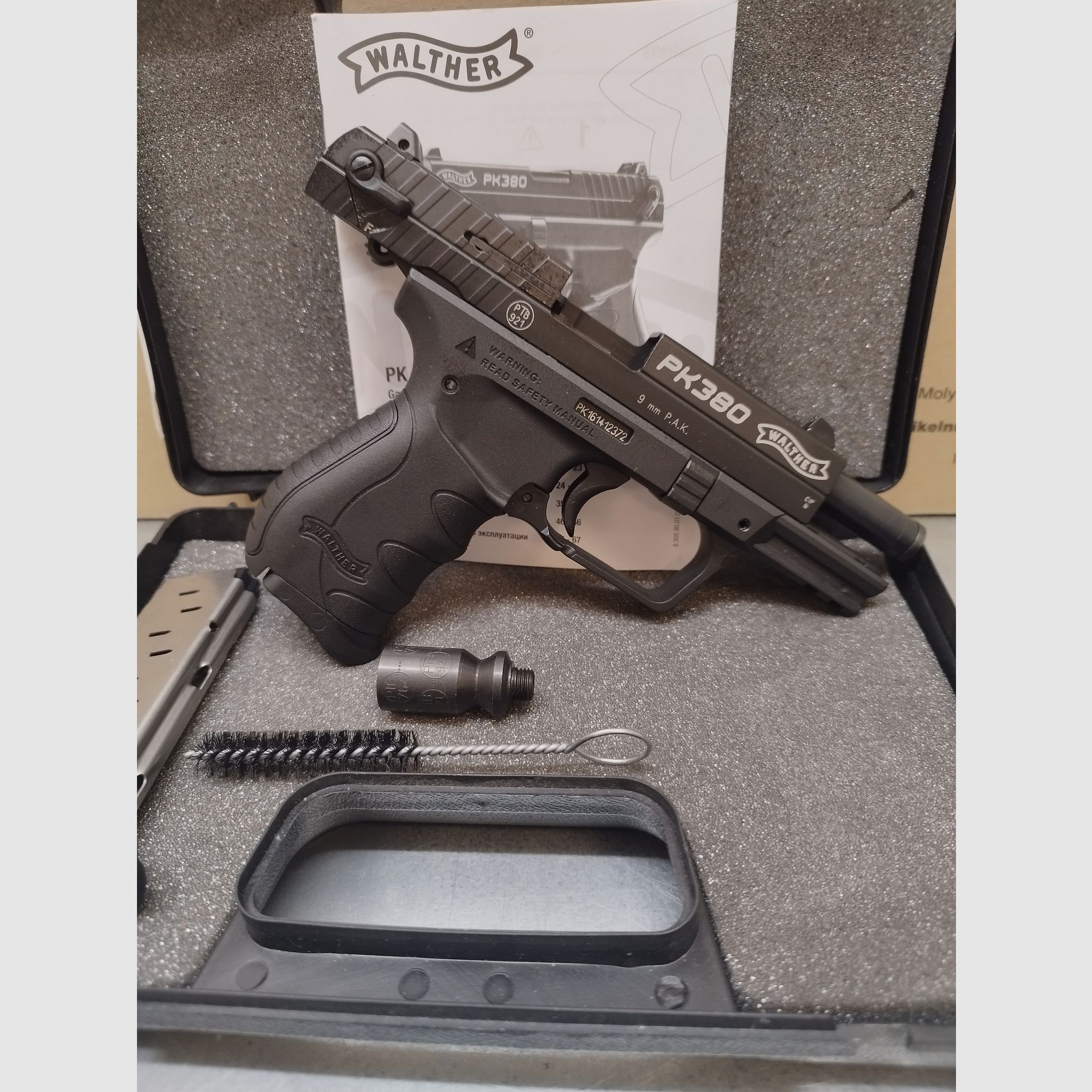 Walther PK380 SSW 9mm PAK + magazino di riserva !!Arma nuova!!