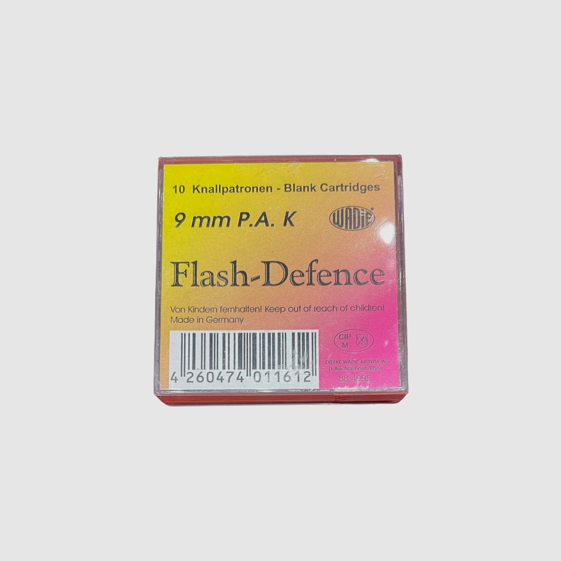WADIE FLASH-DEFENSE CARTRIDGES - 9MM P.A.K.. - 10 ROUNDS