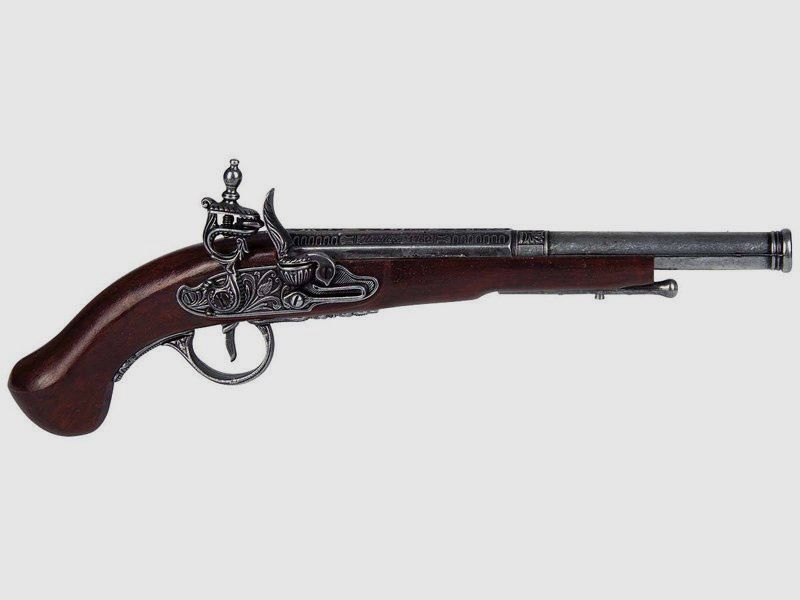 Historyczna ręczna dekoracyjna pistolet z drewna
