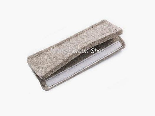 VFG hunting rifle rest felt gray rifle rest hunting felt gray, size 200x85x16mm, attachment to the thread