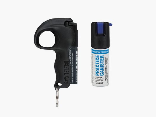 Pfefferspray m. Haltegriff & Übungsspray