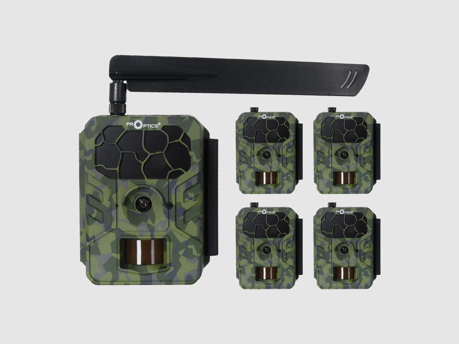 Pack de 5 caméras de chasse Pro-Optics PRO 4.4G