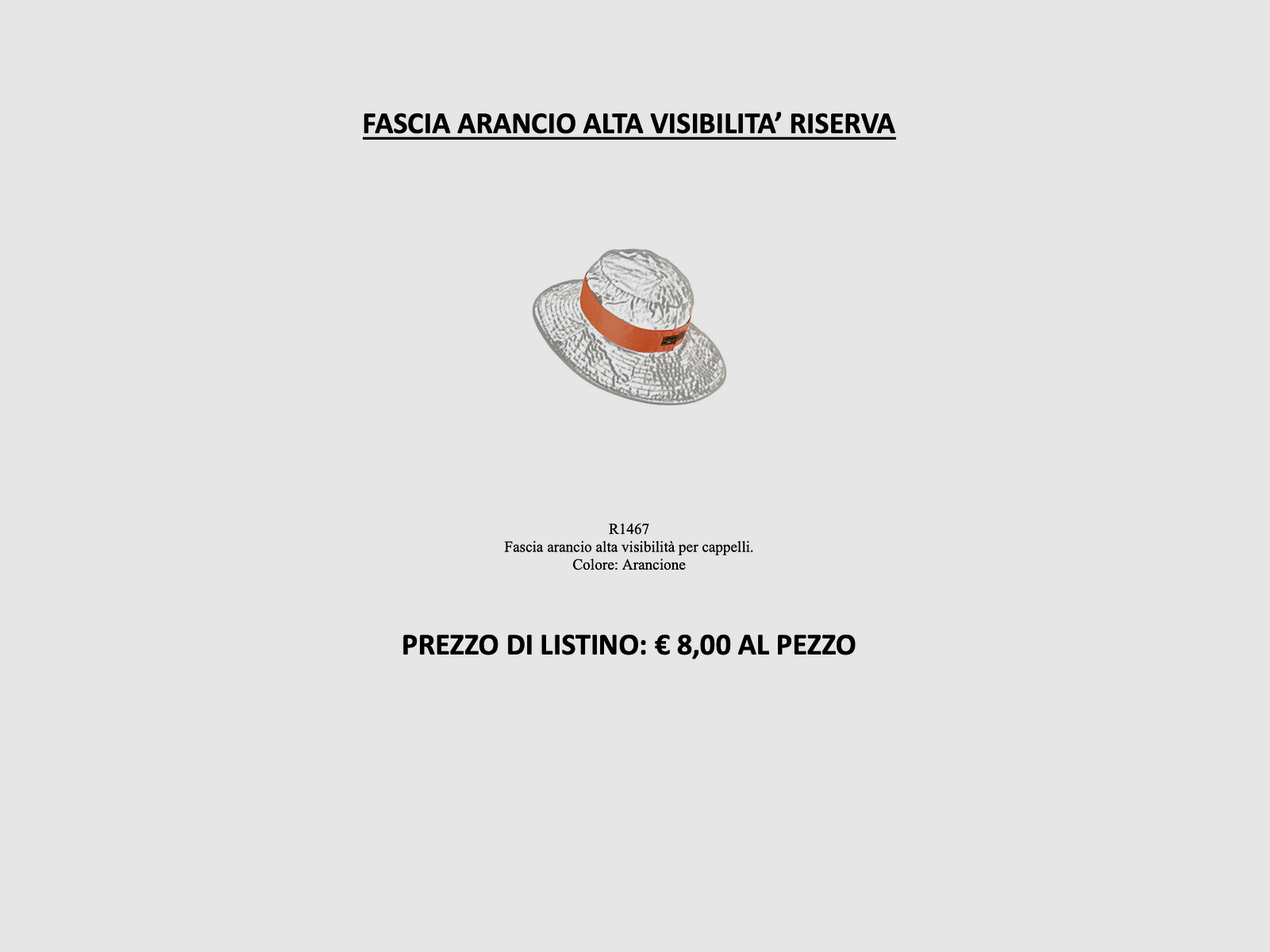 Riserva – Bande orange haute visibilité, image 2 sur 2
