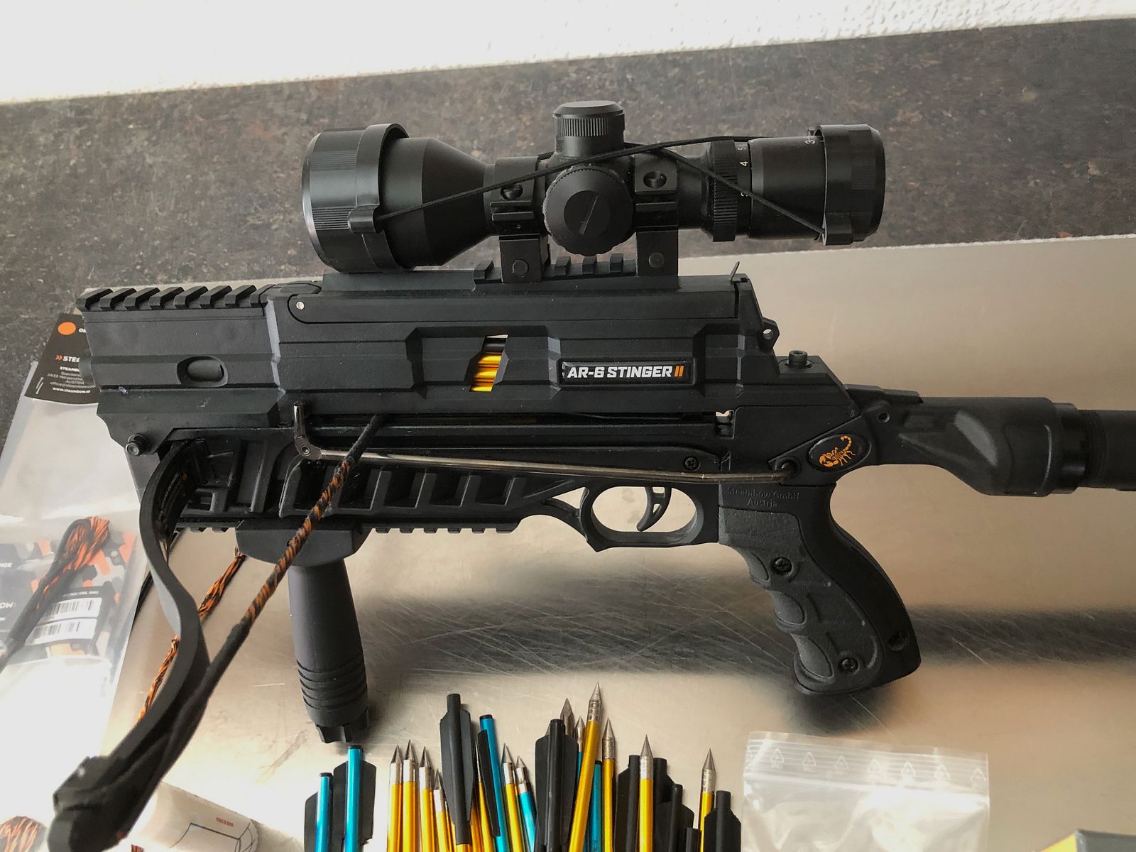 Steambow AR-6 Stinger2  55lbs mit oder ohne Zielfernrohr