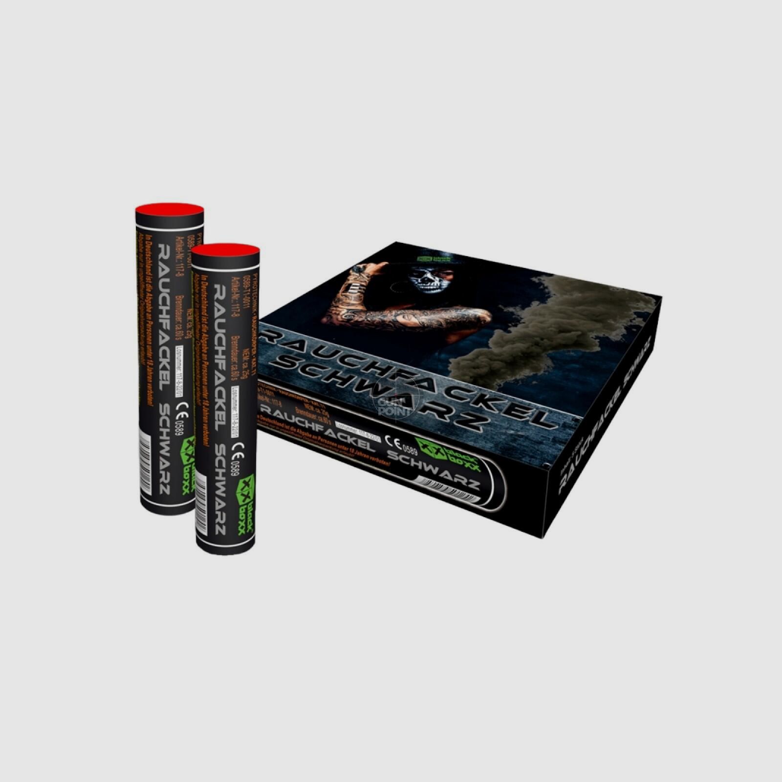 Blackboxx Rauchfackel 5er Pack 60 Sek. - Schwarz
