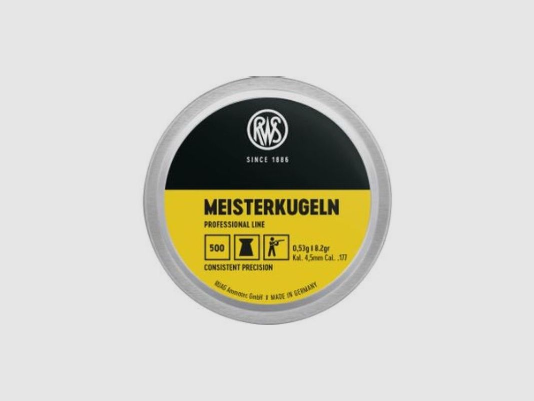 RWS Meisterkugeln Professional Line Kaliber 4,5mm Durchmesser 4,49mm