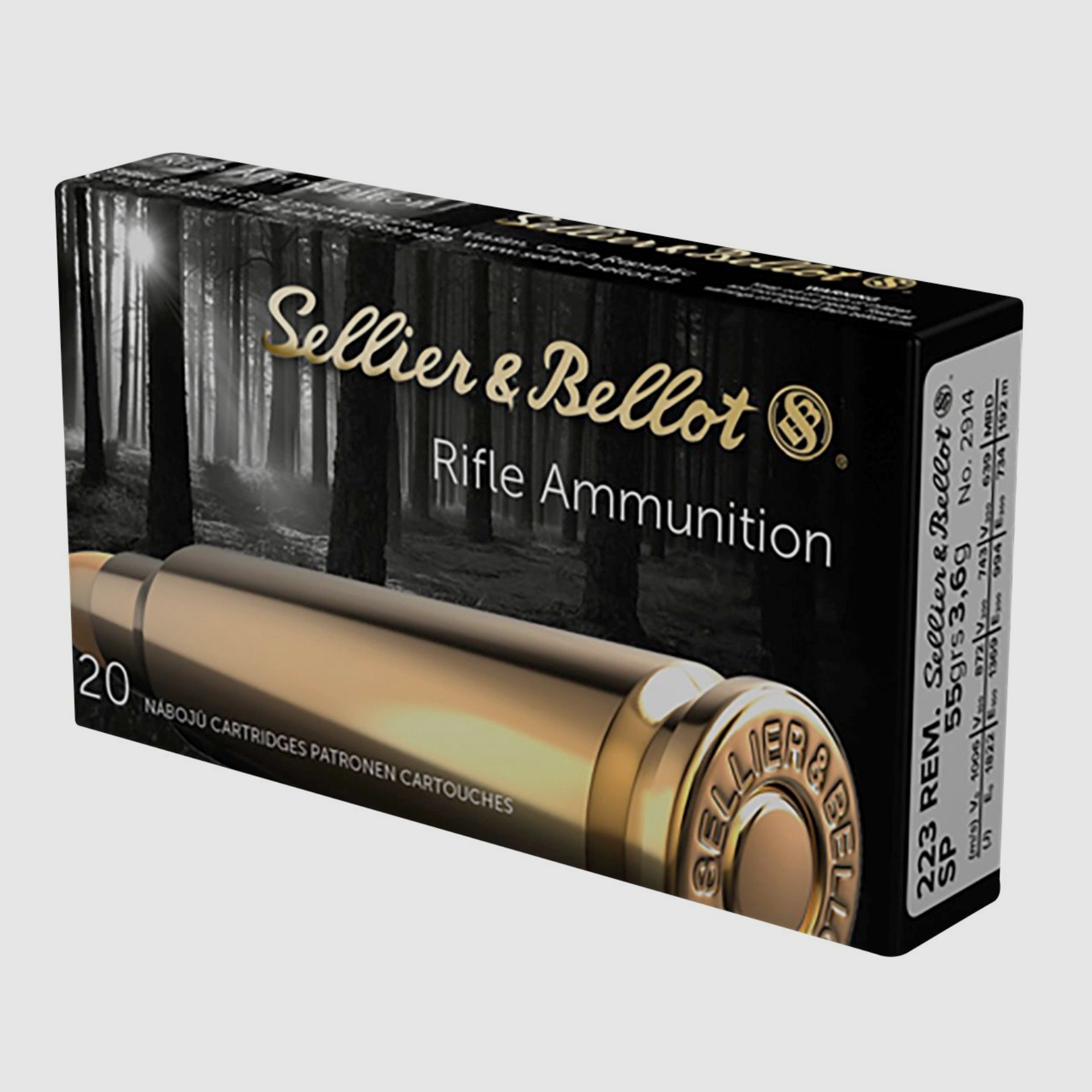 .223Rem SP-S 55grs/3,6g