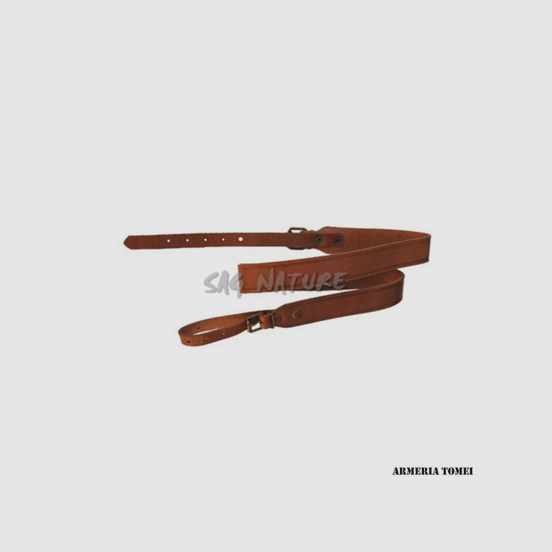 SANGLE VACCHETTA SOMBRE, PLIÉE, LARGEUR 30 MM