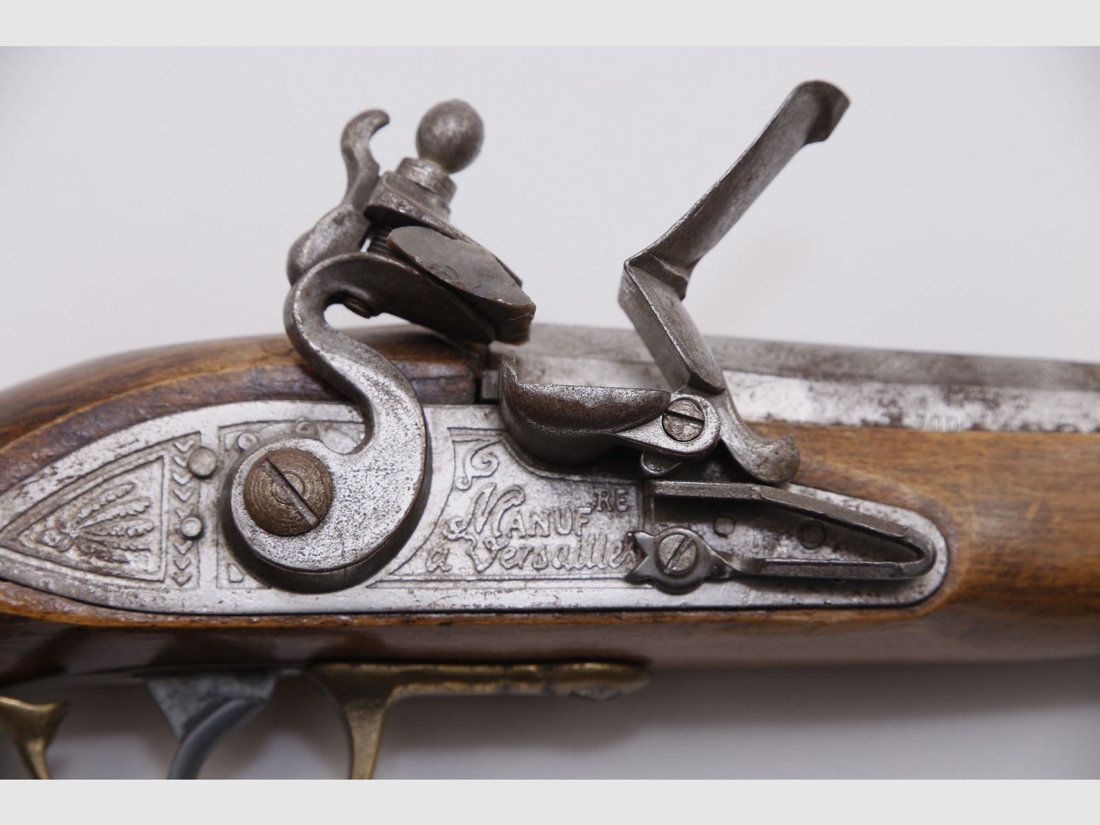 Historisch Steinslotpistool „Manufacture à Versailles“ Voorlader