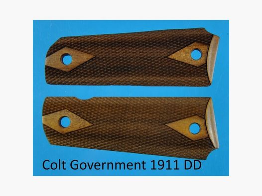 Nussbaum-Griffschalen für Pistole Colt 1911A1 Government klassische Form
