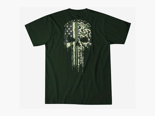T-Shirt DONT TREAD SKULL, verde foresta