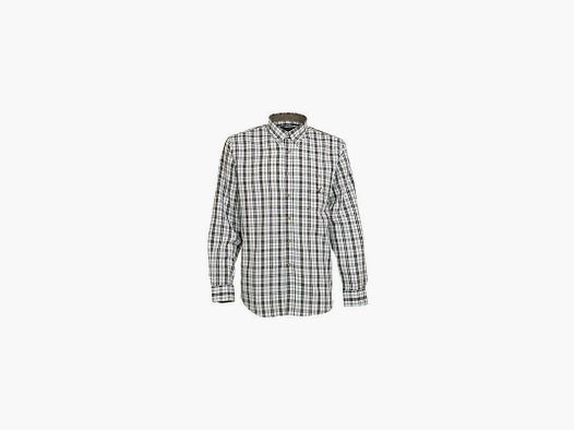 CHECKED COTTON SHIRT GREEN AND WHITE