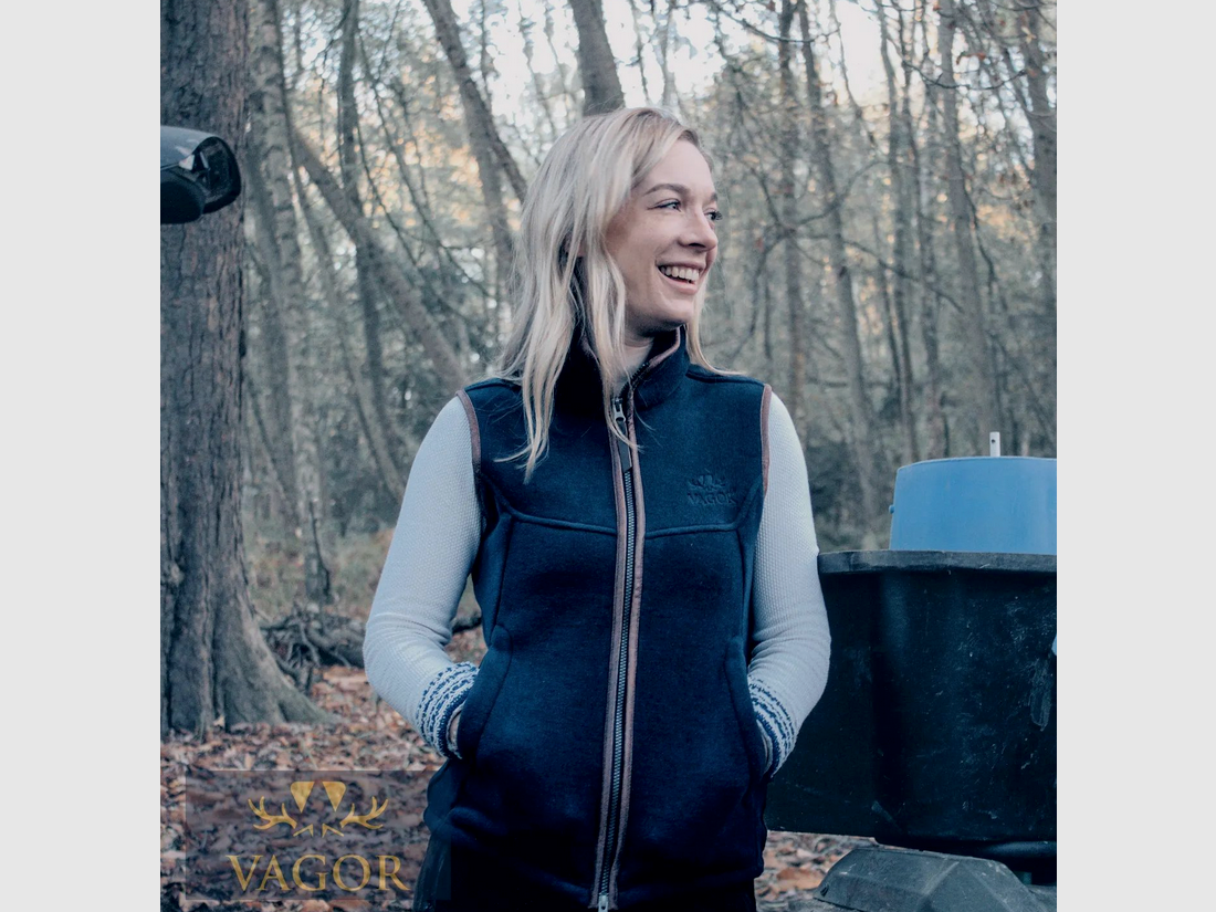 Vagor Polar gilet polaire pour femme, bleu, image 3 sur 6