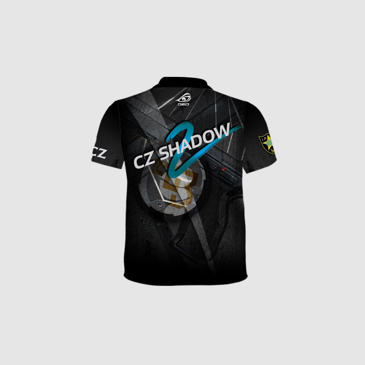 DED CZ Shadow 2 Black T-Shirt, Größe: XXL, Benutzerdefinierter Name: Mit Benutzerdefiniertem Namen, Bekleidungsart: Regulär (Herren), Bild 3 von 3