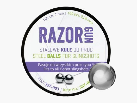 Razorgun Schleuderkugeln 7 mm 100 Stück