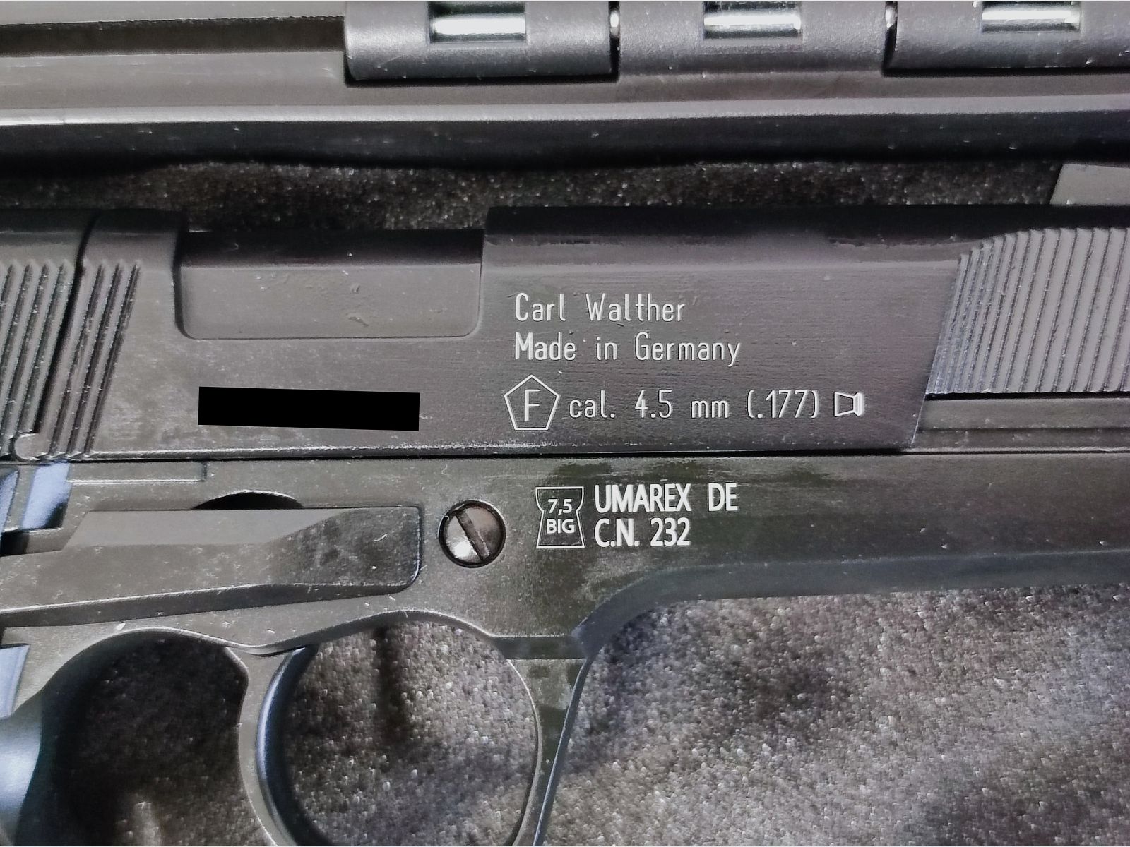NEU Umarex Walther CP88 schwarz CAL4,5 CO2 Gas Pistole