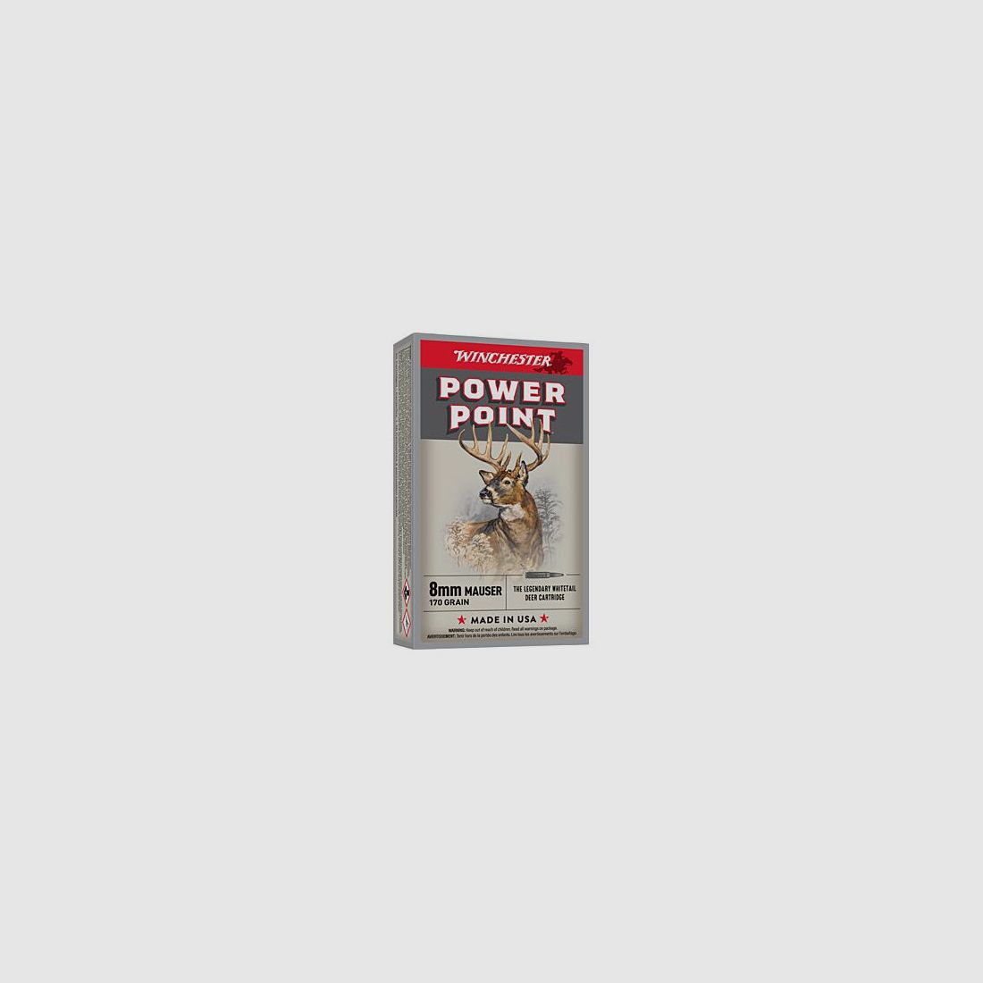 WINCHESTER 8MM MAUSER SUPER X 170 GR POWER POINT