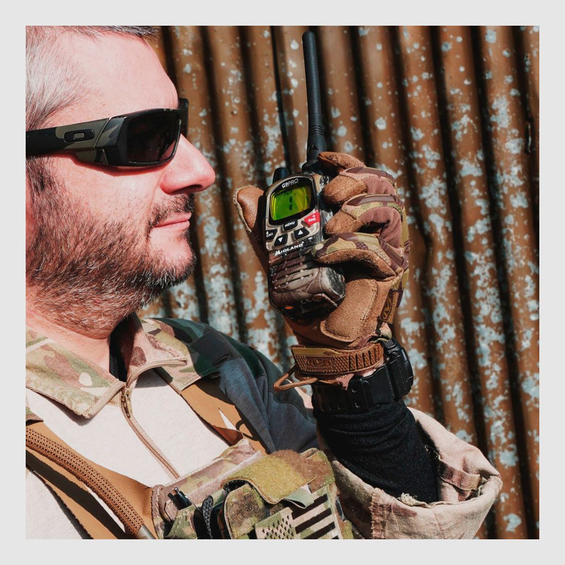 Walkie Talkie MIDLAND G9 Pro Mimetic bibanda PMR446/ LPD, Bild 6 von 7