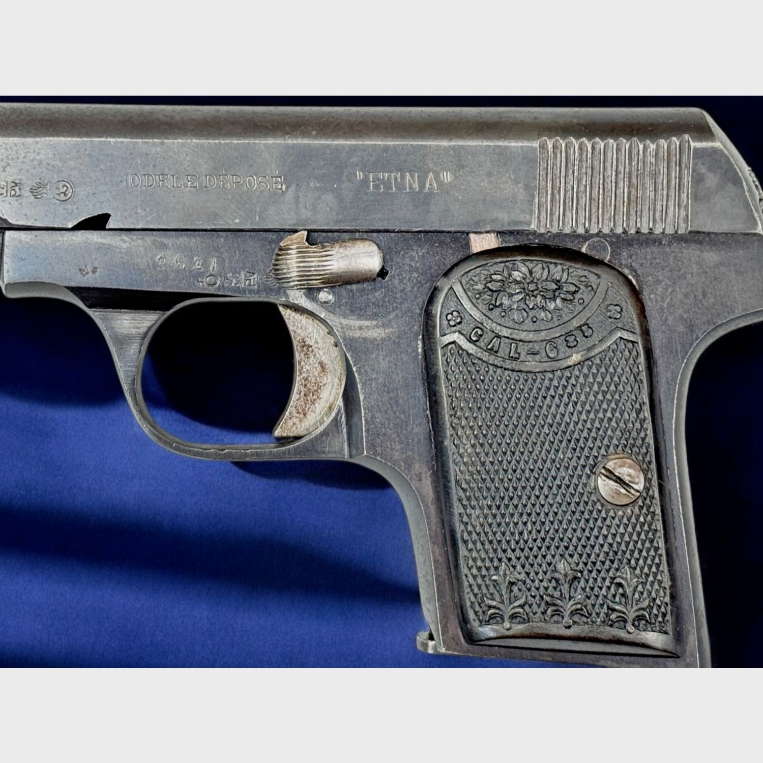 Sammlerpistole Etna Mod. Depose Kal. 6,35 mm Browning