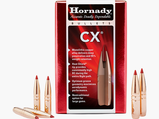 Hornady Geschoss 6mm .243 80gr CX (50)