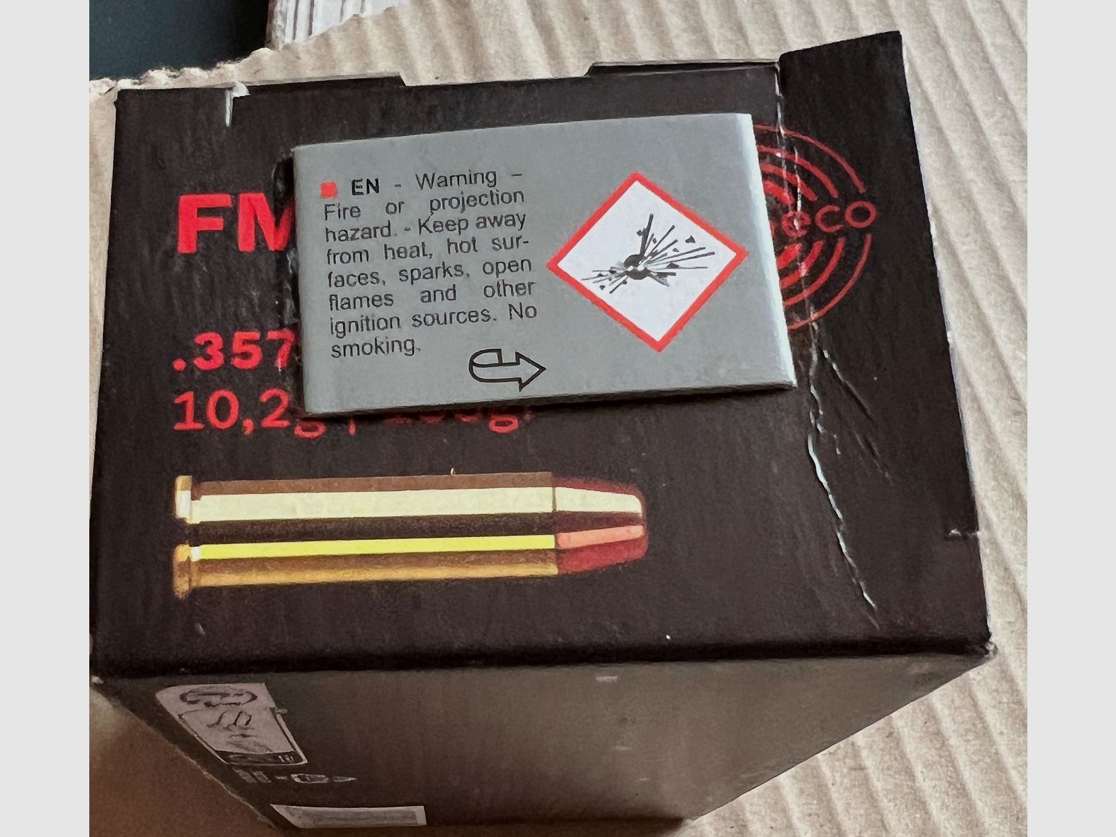 1000 pièces GECO .357 Magnum VM-FK FMJ