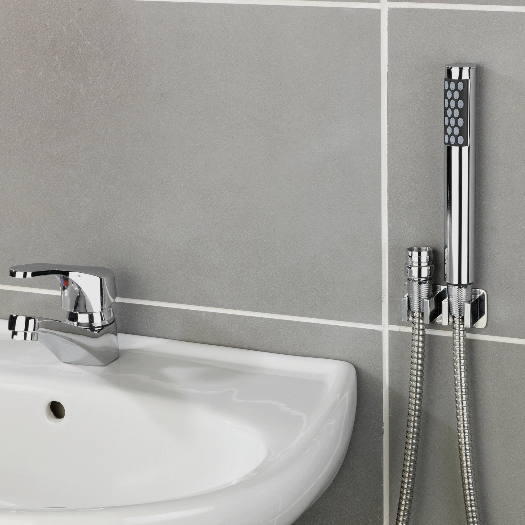 Doccetta per lavabo con gancio Duo, immagine 3 di 4