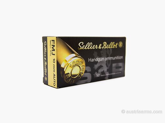 Sellier & Bellot FMJ 10mm AUTO 180grs – Full Metal Jacket