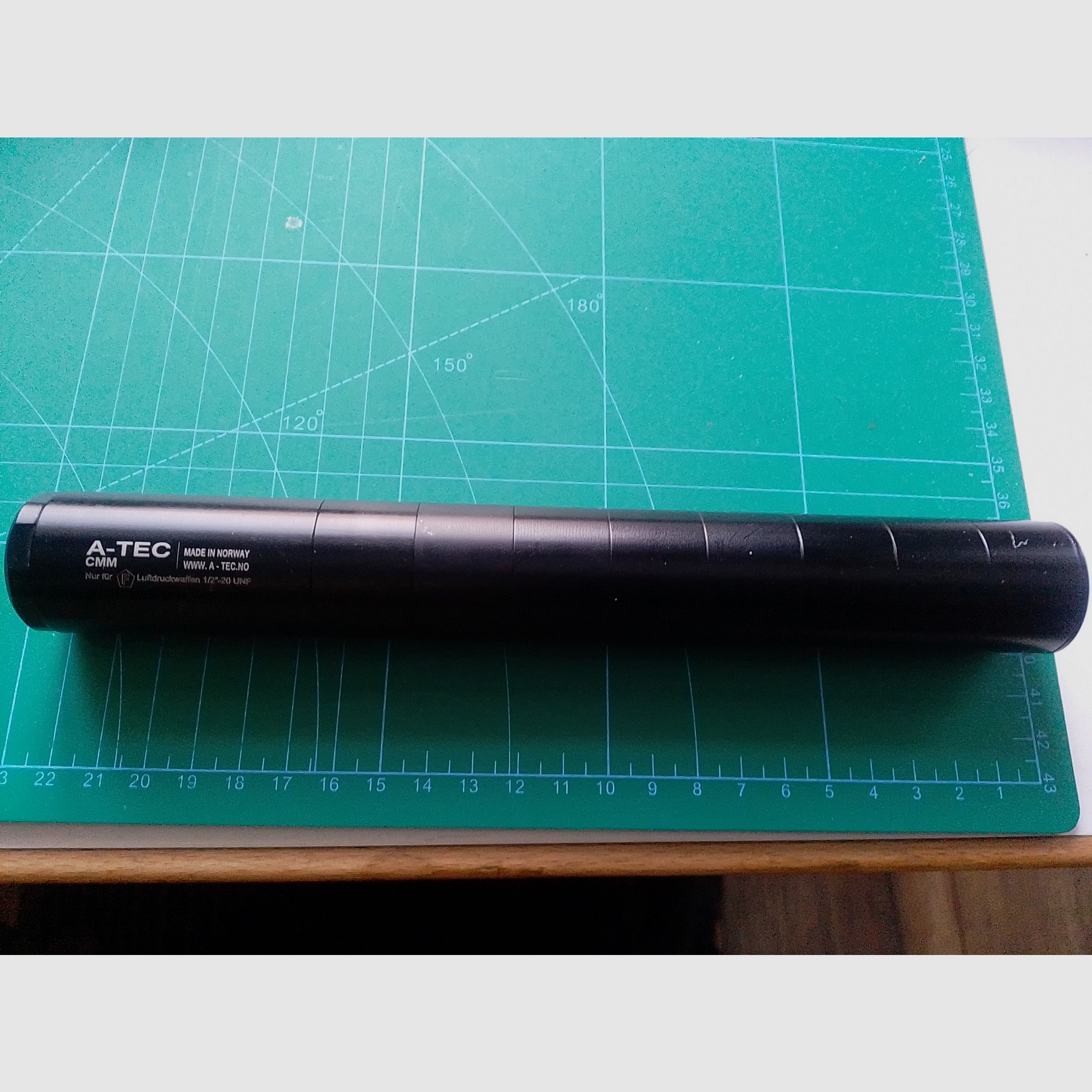 1 x Schalldämpfer 1/2" 20 UNF Gewinde 9 Kammern 4,5 mm A-Tec Norwegen