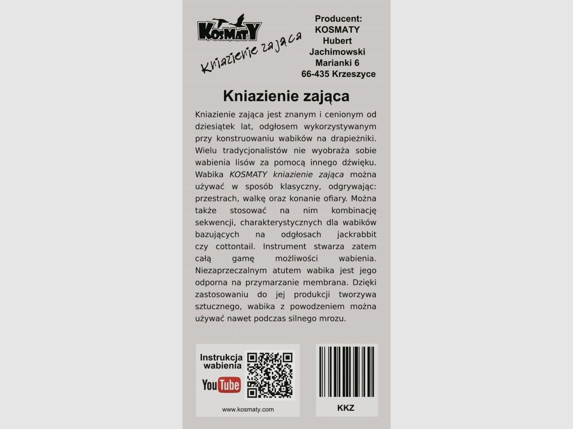 Wabik KOSMATY Hazenlokker, afbeelding 2 van 2