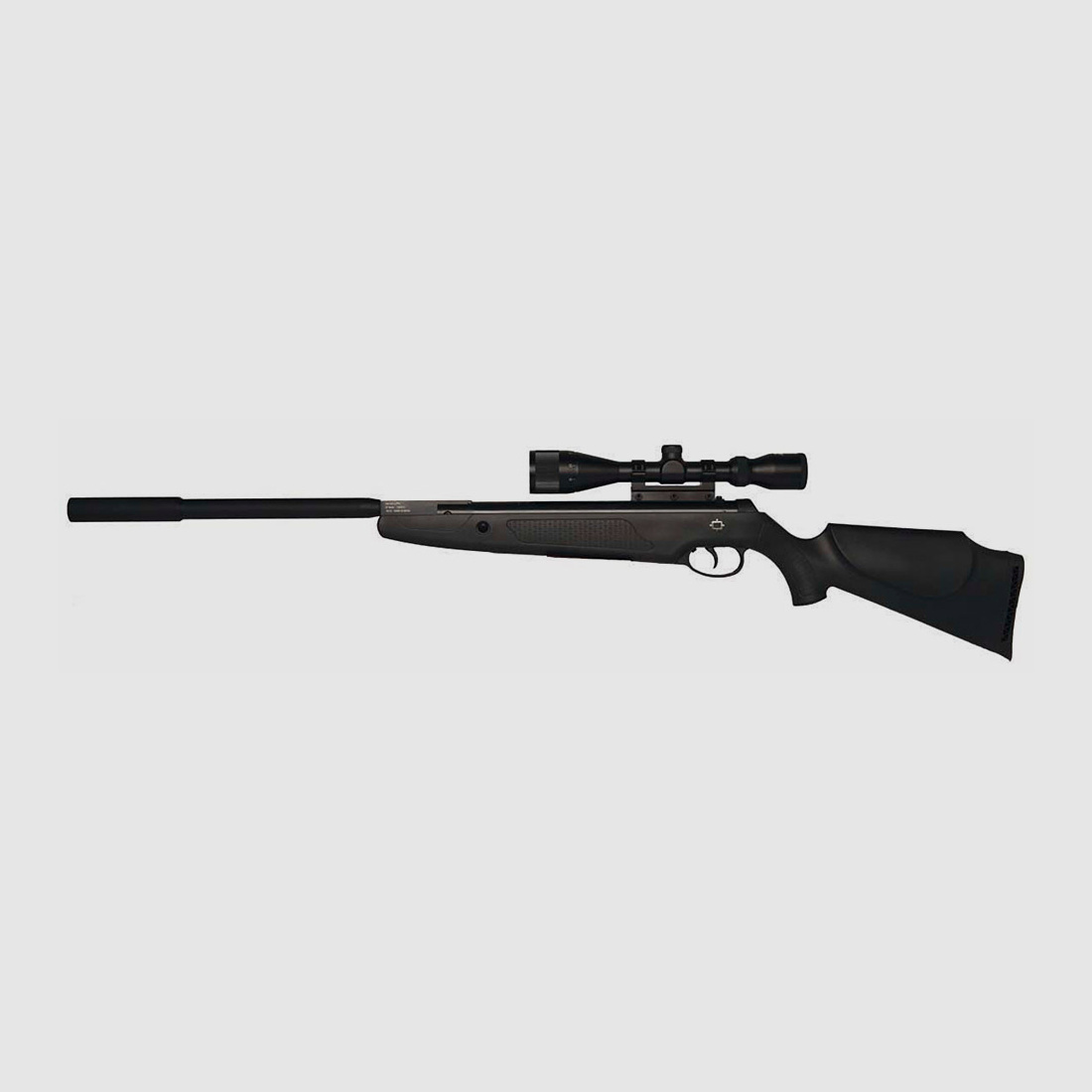 Knicklauf Luftgewehr Norica Dragon Evolution Max schwarzer Kunststoffschaft SchalldĂ¤mpfer Kaliber 4,5 mm (P18)