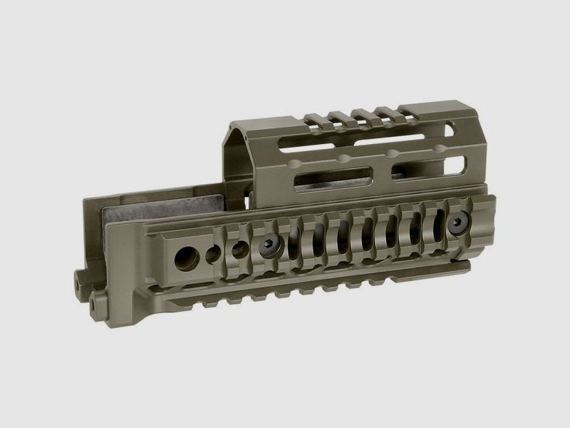 MIDWEST INDUSTRIES HANDGUARDS MIDWEST INDUSTRIES AK ALPHA SERIES QUAD RAIL HANDGUARD 6.0″ – ODG