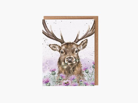 Tarjeta de saludo Wrendale Designs Ciervo