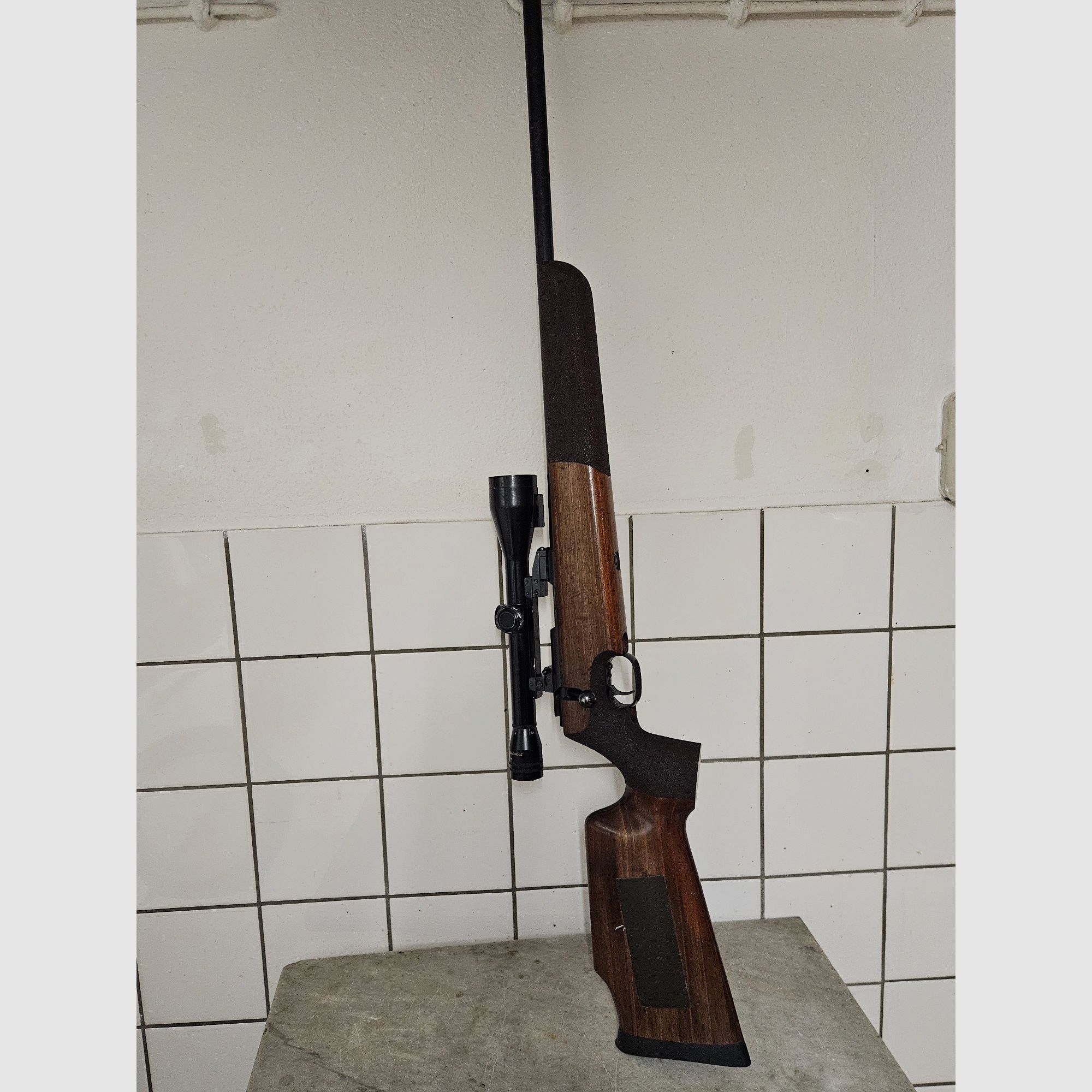 Caja de cerillas Walther con mira telescópica, calibre Hornet