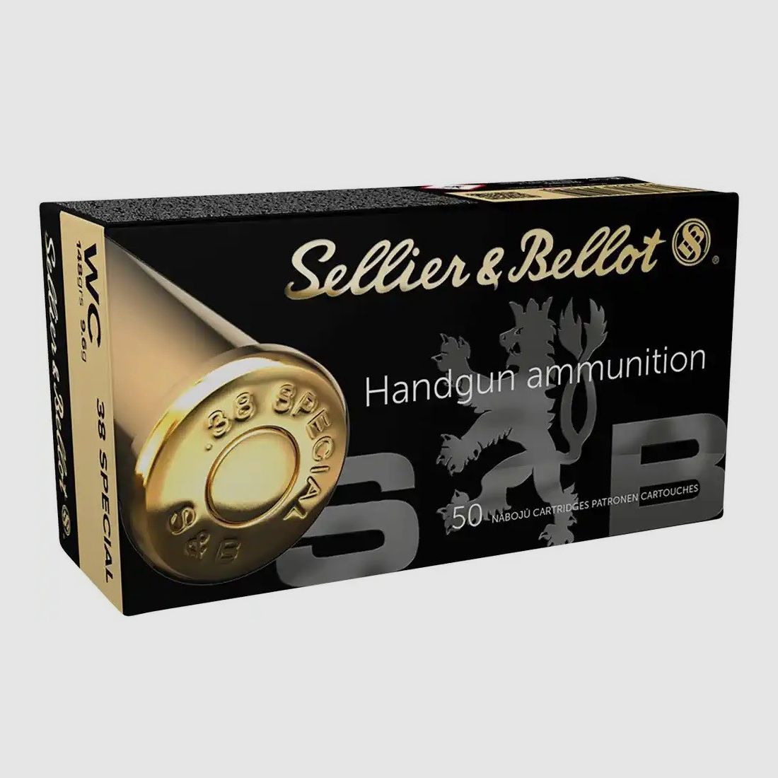 .38 Spec. Wadcutter 9.6g/148grs. Sellier & Bellot