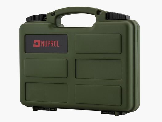 Nuprol Waffenkoffer Pistole Compact Schaum Welle OD Grün