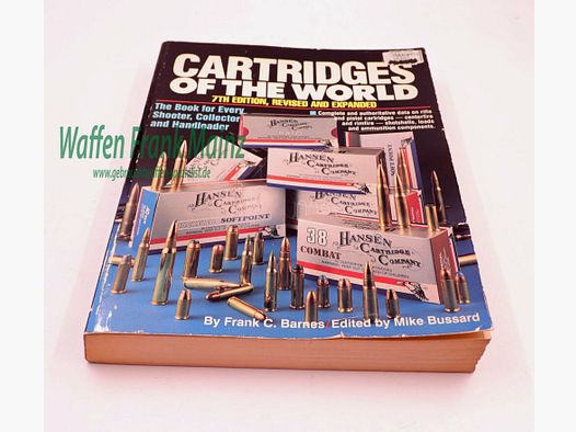 DBI Books Inc. USA Livre Cartridges of the World par Frank C. Barnes