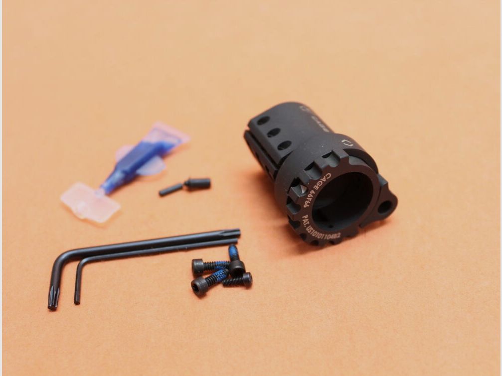 Strike Industries AR-15 : Bloc de gaz ajustable .750 Bloc de gaz ajustable Strike Industries avec verrouillage 6 positions