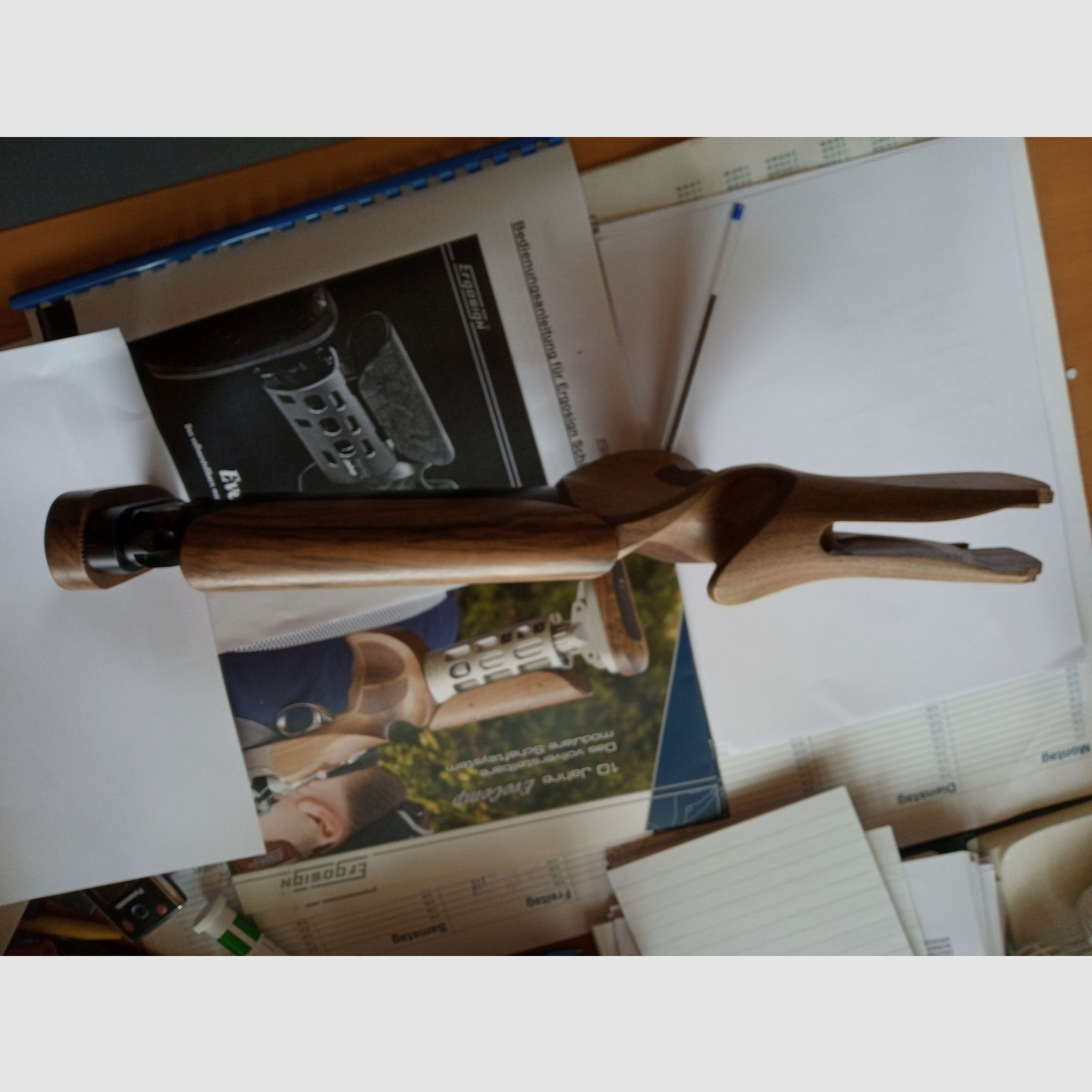 Ergosin, disigned by W. Nill, Flintenschaft für Blaser F3