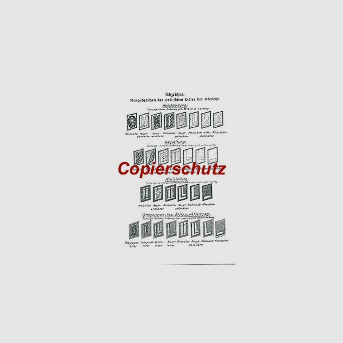 Nachdruck Vorschrift Uniform Politischer Leiter
