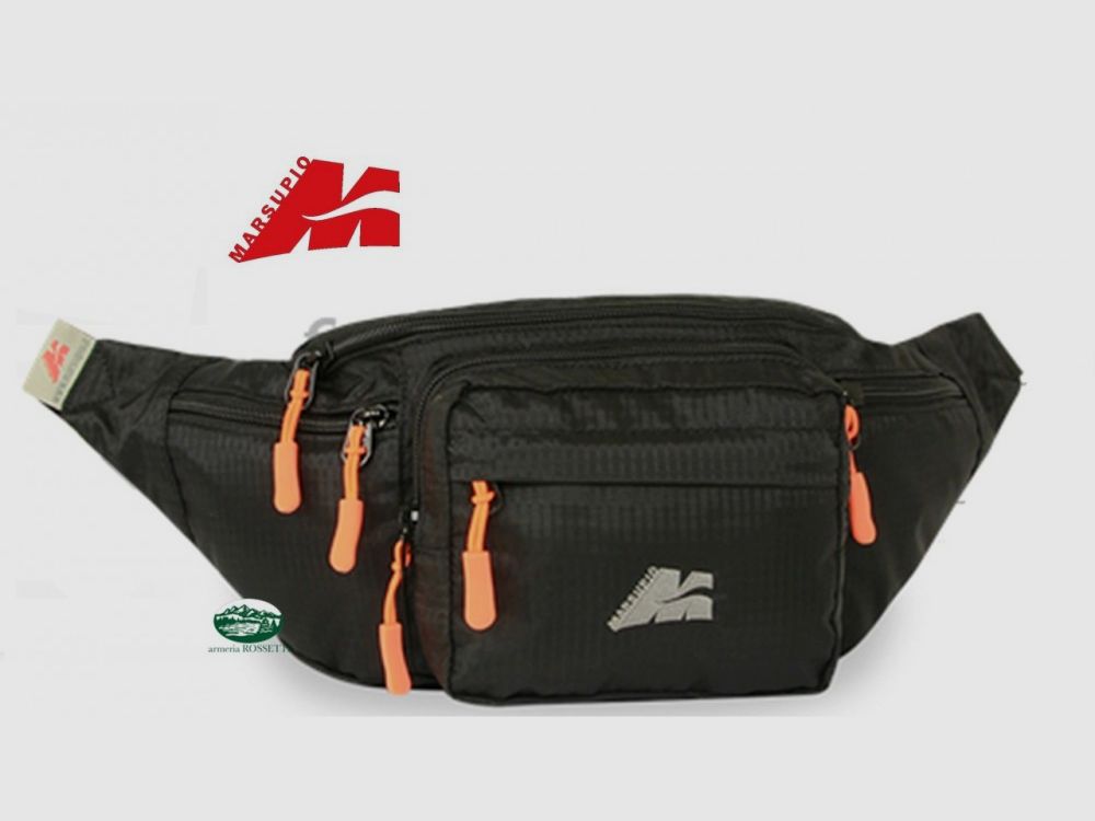 MARSUPIO Como Multi-Pocket Waist Bag Black